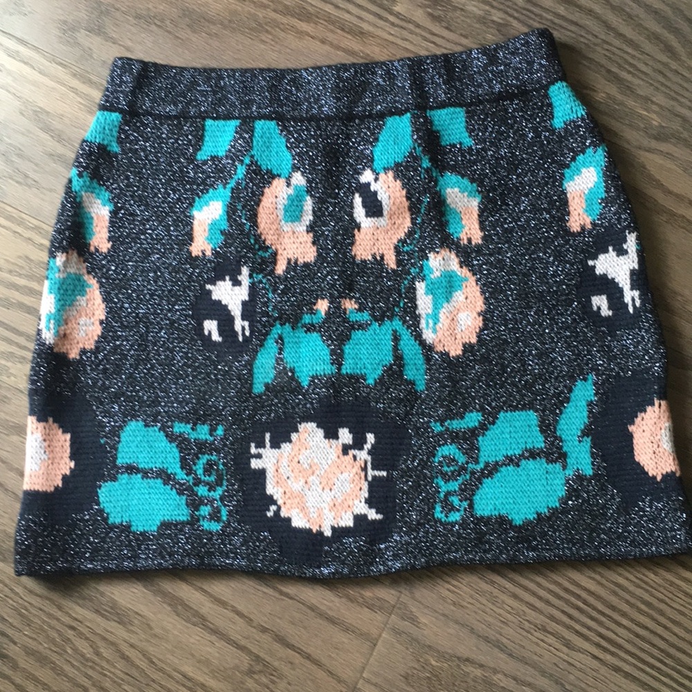 NWT Zara Metallic Knit Mini